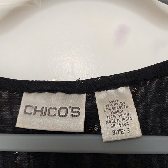 Chico’s Plus Size Sleeveless Sequin Top - Picture 2 of 7